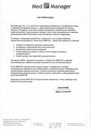 Referencje MED MANAGER